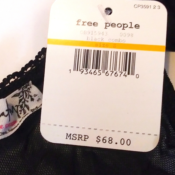 Free People Showoff Lace Bodysuit In Black Combo - Picture 8 of 11